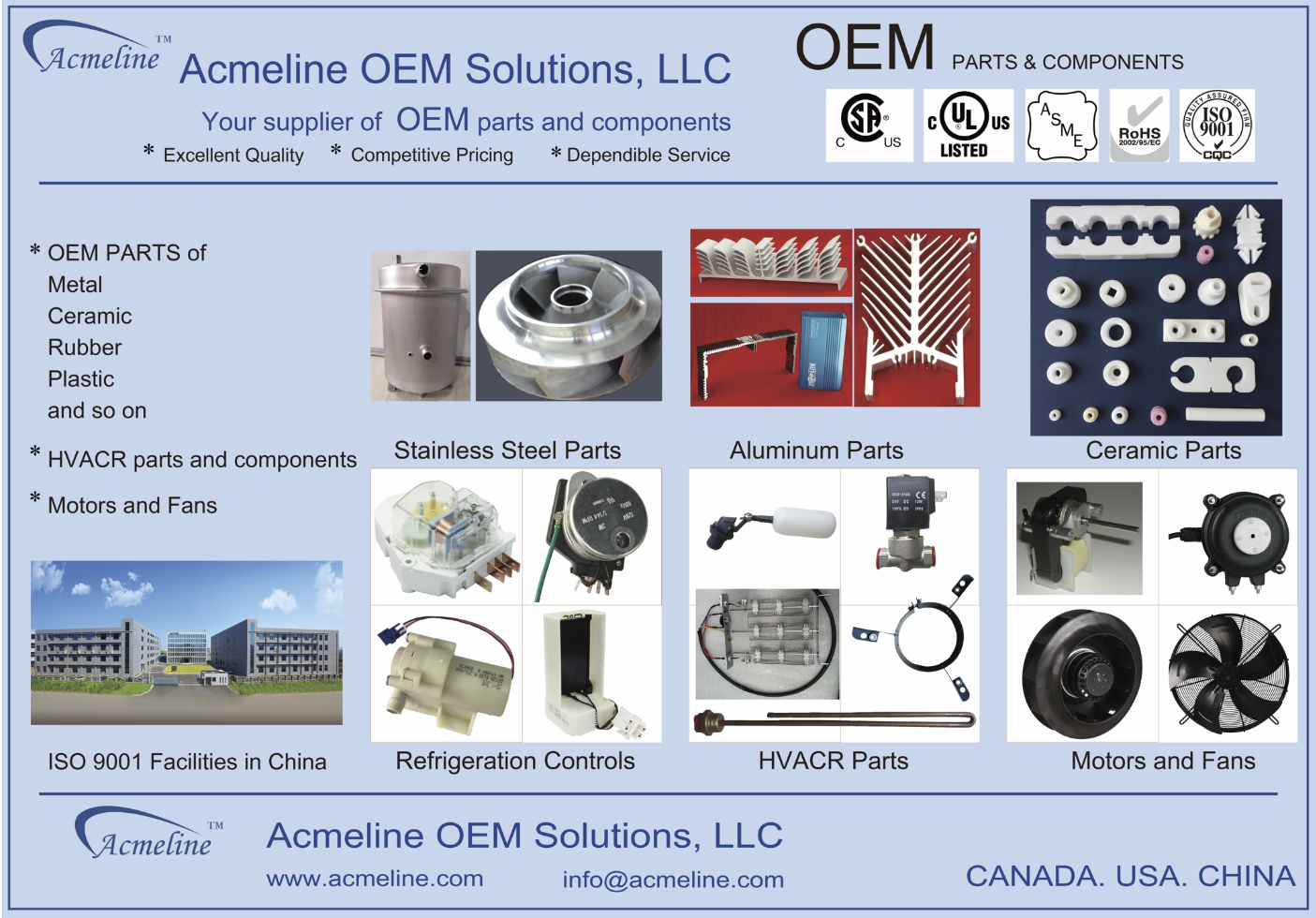 Acmeline OEM Solutions global sourcing and logistics